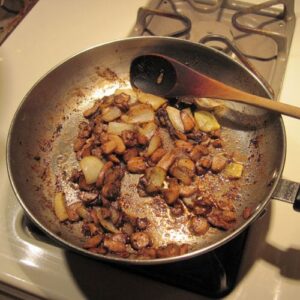 sauted mushrooms and onions