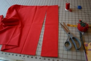 Cut pillowcase to size Cut pillowcase to size