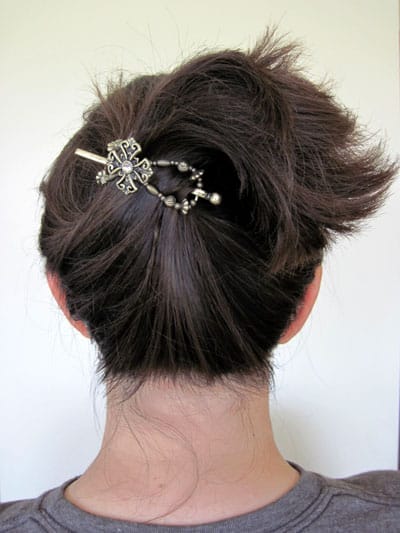 Lilla Rose Flexi-clip upside-down ponytail @ Common Sense Homesteading Lilla Rose Flexi-clip upside-down ponytail @ Common Sense Homesteading