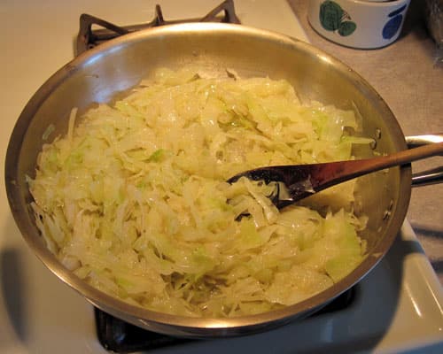 cabbage and onions for haluska cabbage and onions for haluska