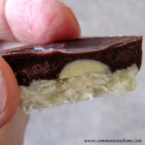 Homemade Mounds Bars and Almond Joy Bars @ Common Sense Homesteading